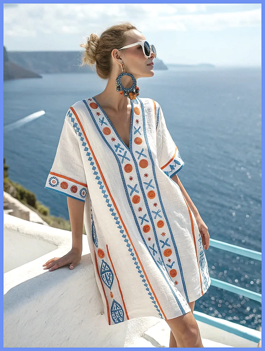 Floral Summer Dress - Women's 2025 Summer V-Neck Floral Print