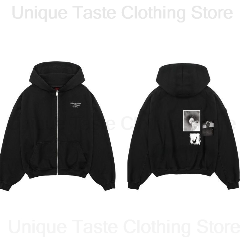 Women'S Fashion Zip Hoodie - Jackson Wang MAGICMAN 2 Same Zipper