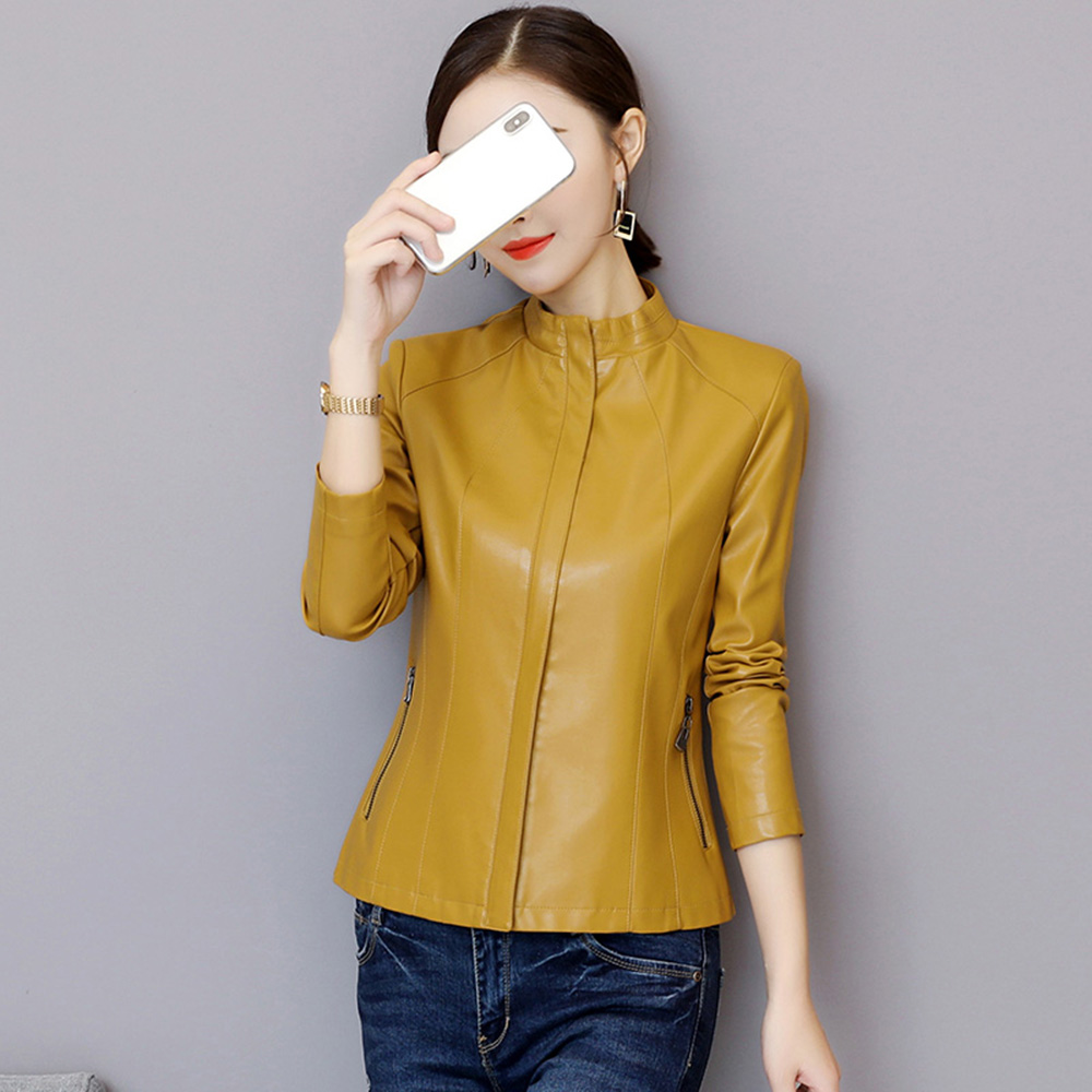 Women'S Fashion Leather Jacket - New Women Leather Jacket Autumn Winter