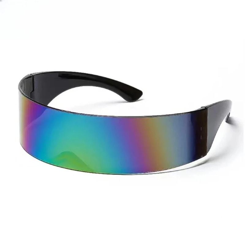 Women'S Fashion Visor - Y2K Futuristic Narrow Cyclops Visor Sunglasses
