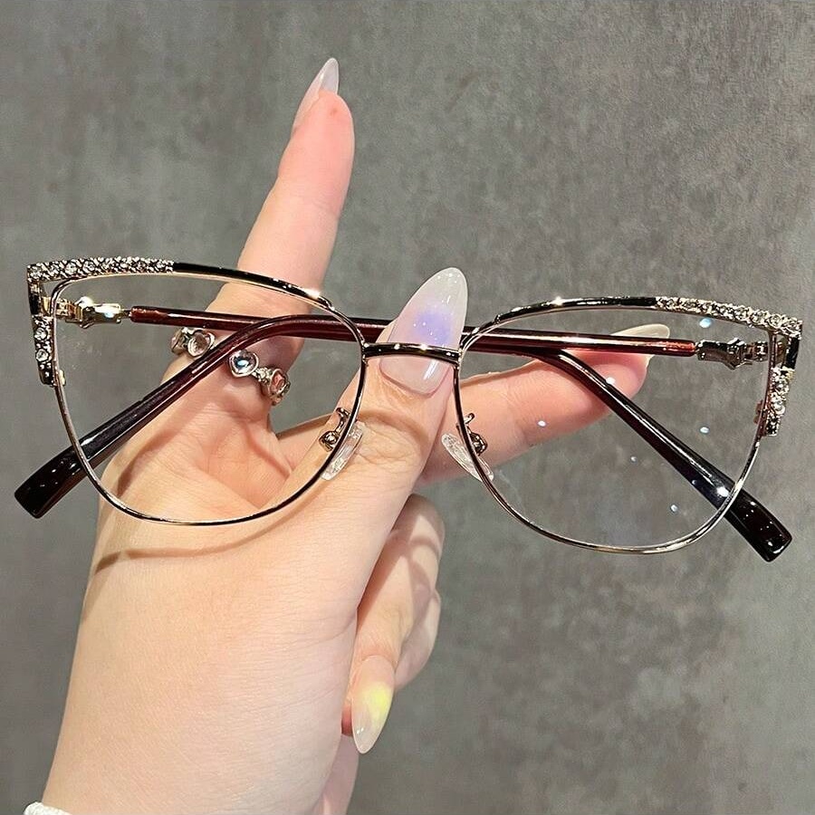 Women'S Fashion Glasses Non Prescription - 1Pc Women's Fashionable Non-Prescription Glasses New