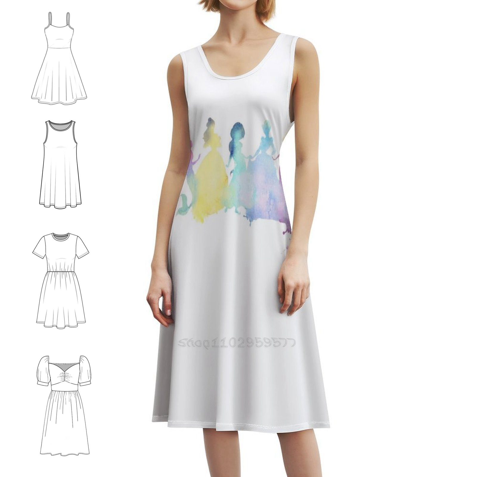 Smocked Dress Women - The Colors Of The Princesses Floral