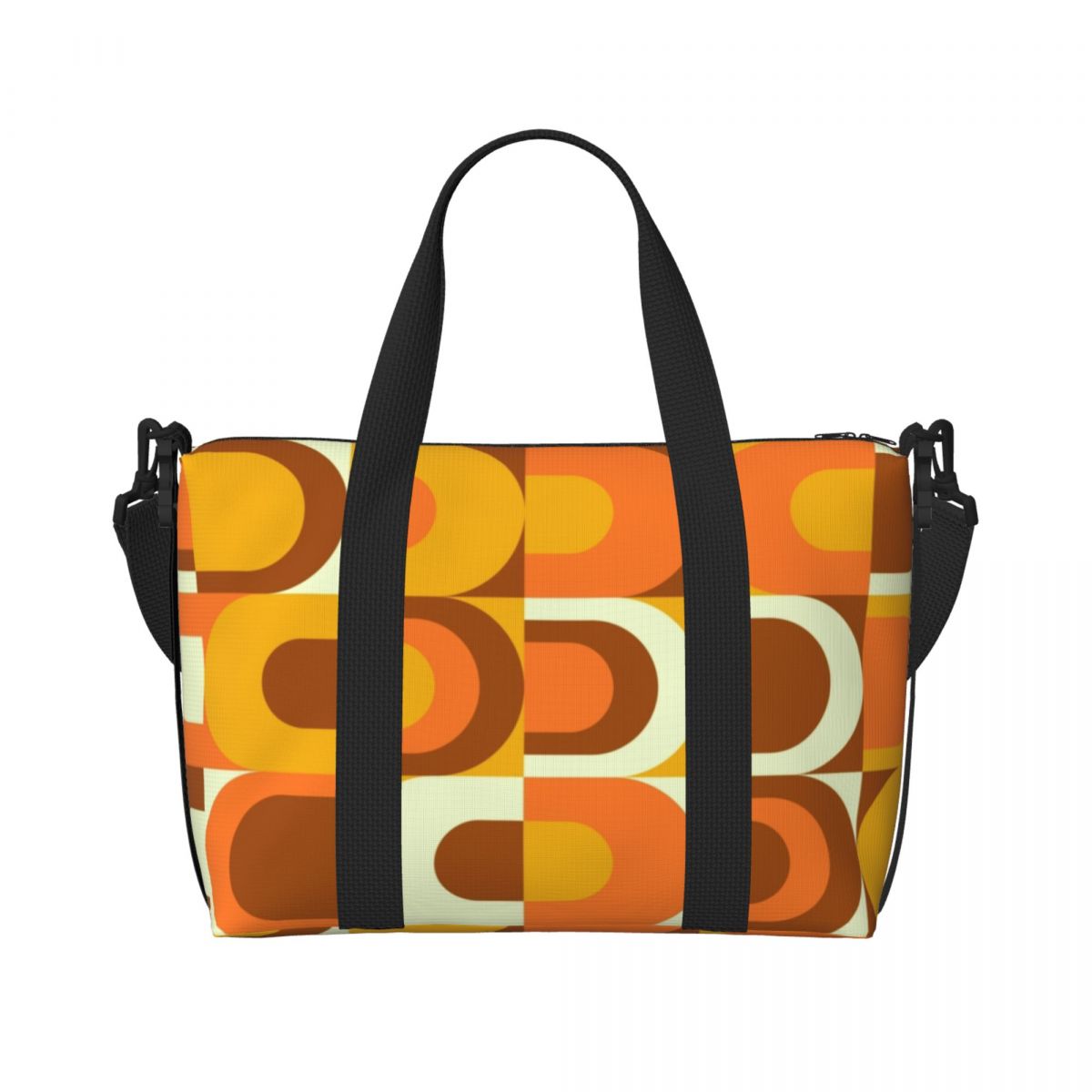 Women'S Fashion Of The 70S - Custom 70s Pattern Inustrial In Orange