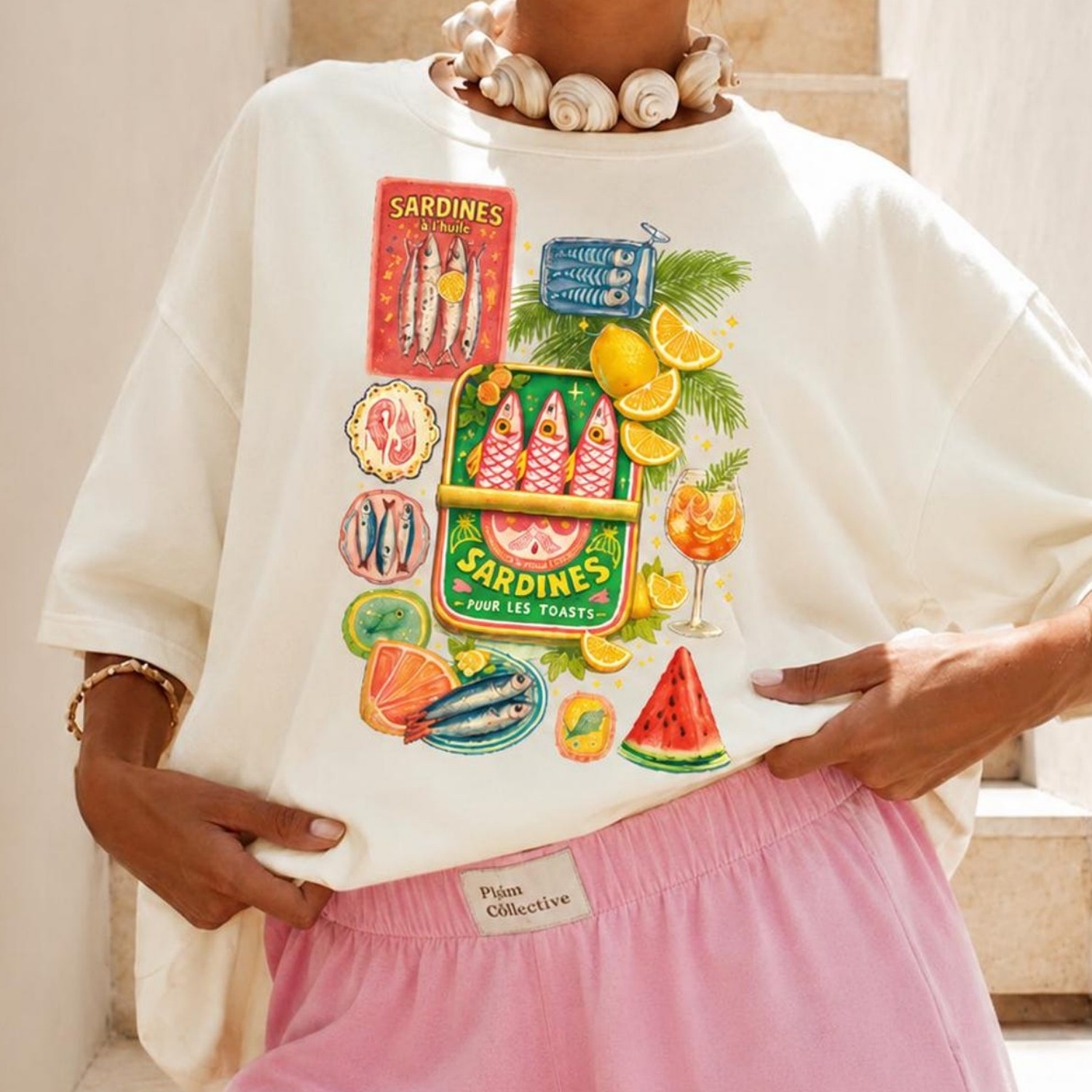 Women'S Fashion Market Size - Sardine Women's Shirt, Sardine Pattern T-Shirt,