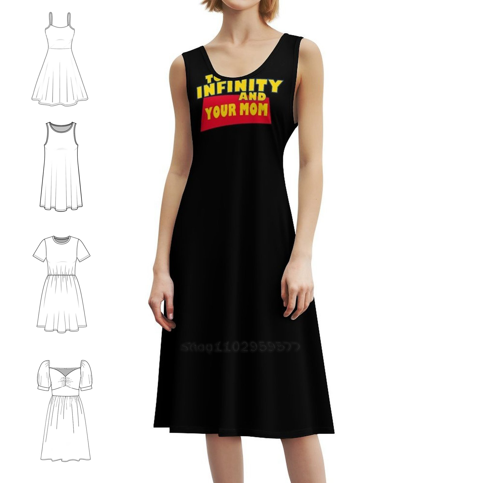 Smocked Dress Women - To Infinity And Your Mom Floral