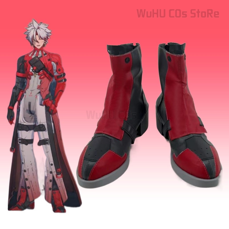 Women'S Fashion Leather Jacket - Game Wuthering Waves Scar Cosplay Shoes