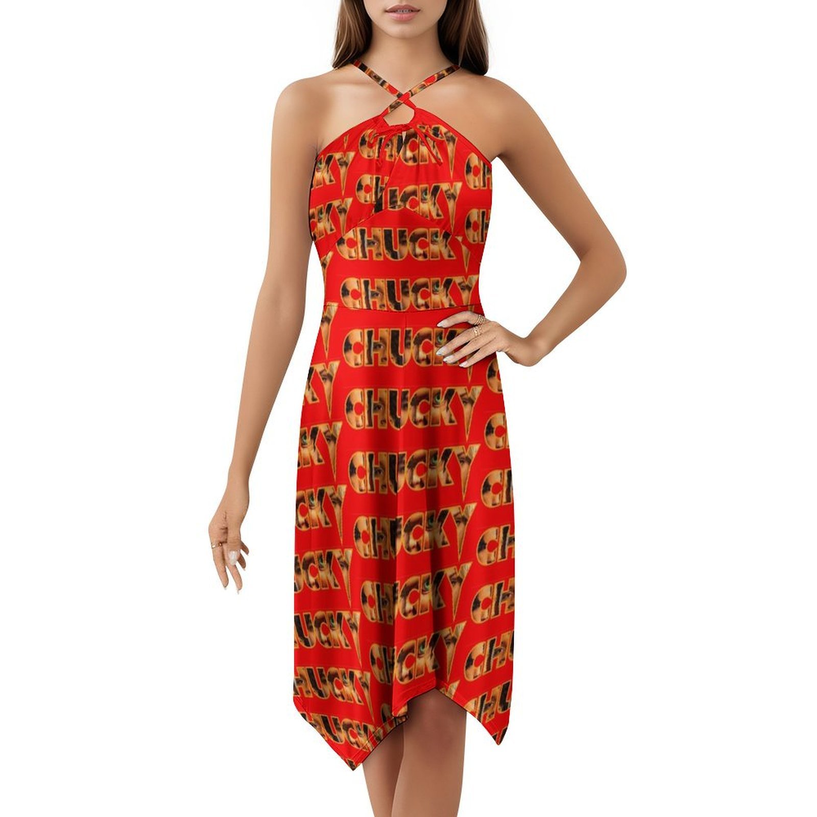 Smocked Dress Women - Chucky 2021 Title Block Floral Smock