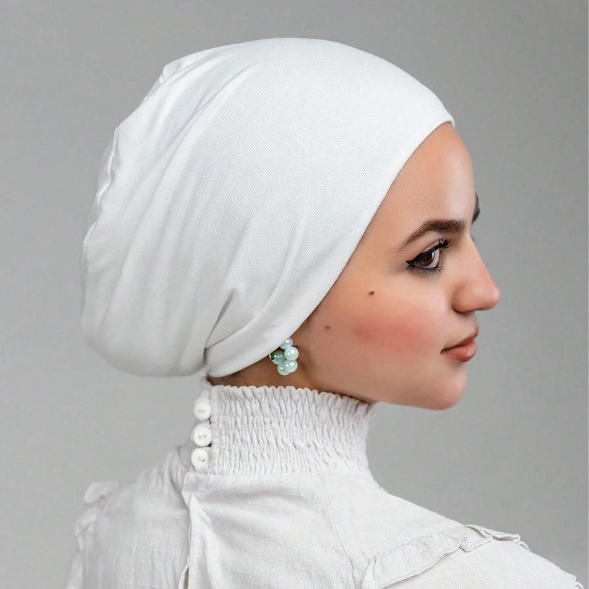 Women'S Fashion Visor - Hot Soild Cotton Modal Jersey Hijabs