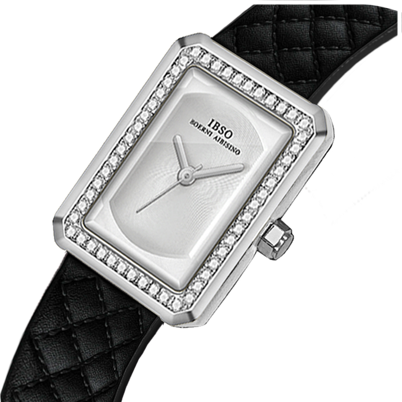 Women'S Fashion Digital Watch - Fashion Leather Woman Watch Rectangular Golden