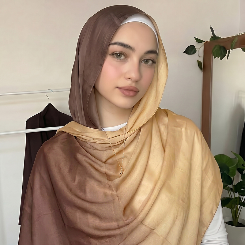 Women Fashion Wear - Fashion Muslim Hijab Ombre Scarf Soft