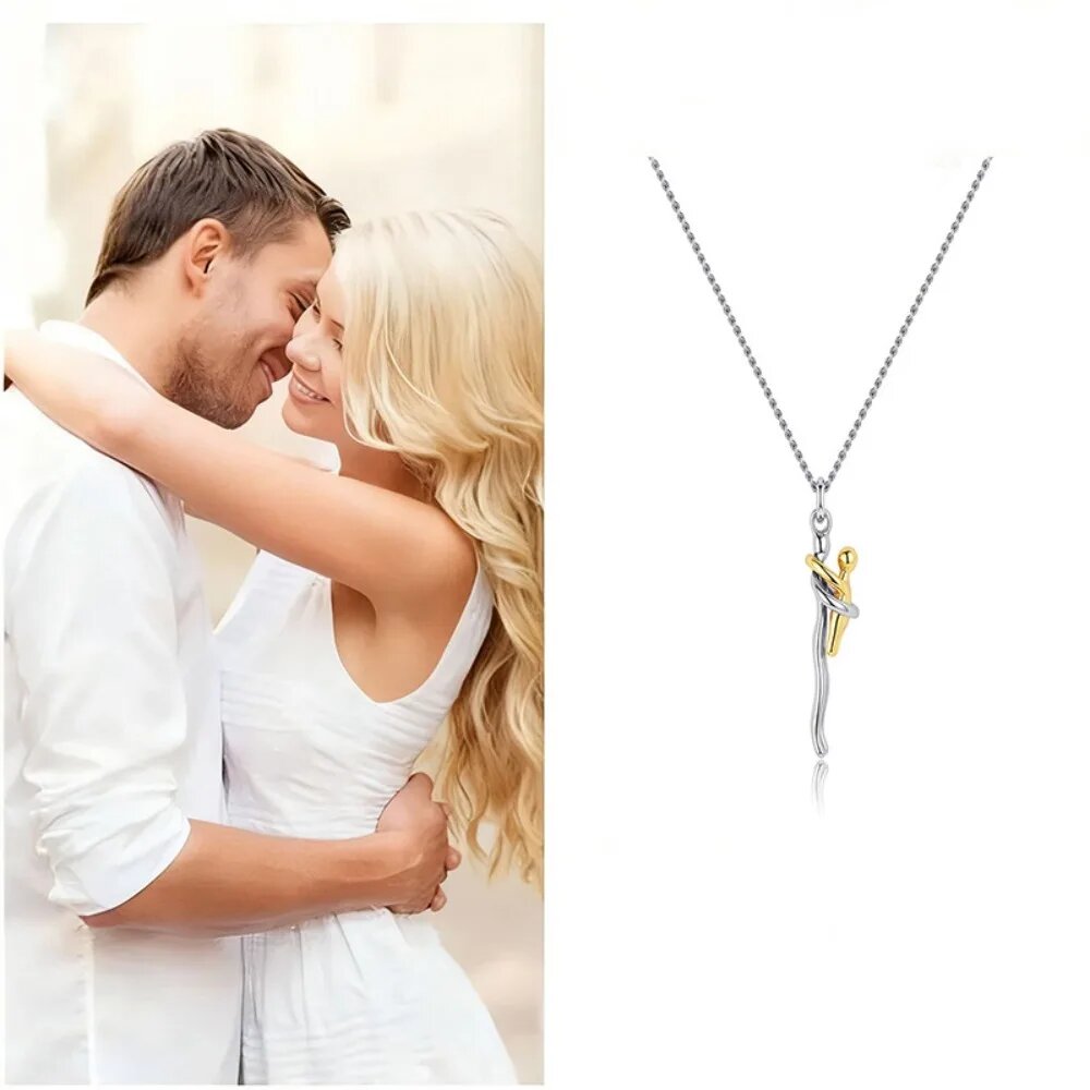 Women'S Day Fashion Show - Mother Child Hug Pendant Necklace for