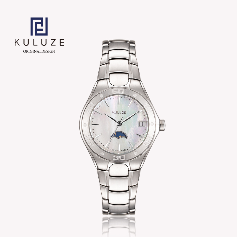 Women'S Fashion Digital Watch - KULUZE Titanium Lady Watch Swiss Ronda