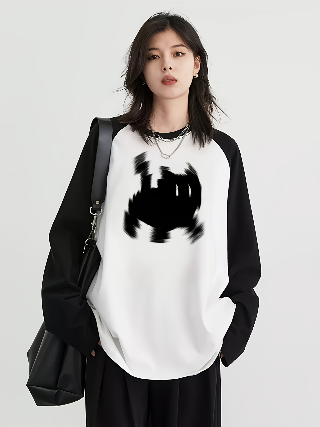 Women'S Fashion Tops - Y2K Women's Raglan Long Sleeve T-Shirt