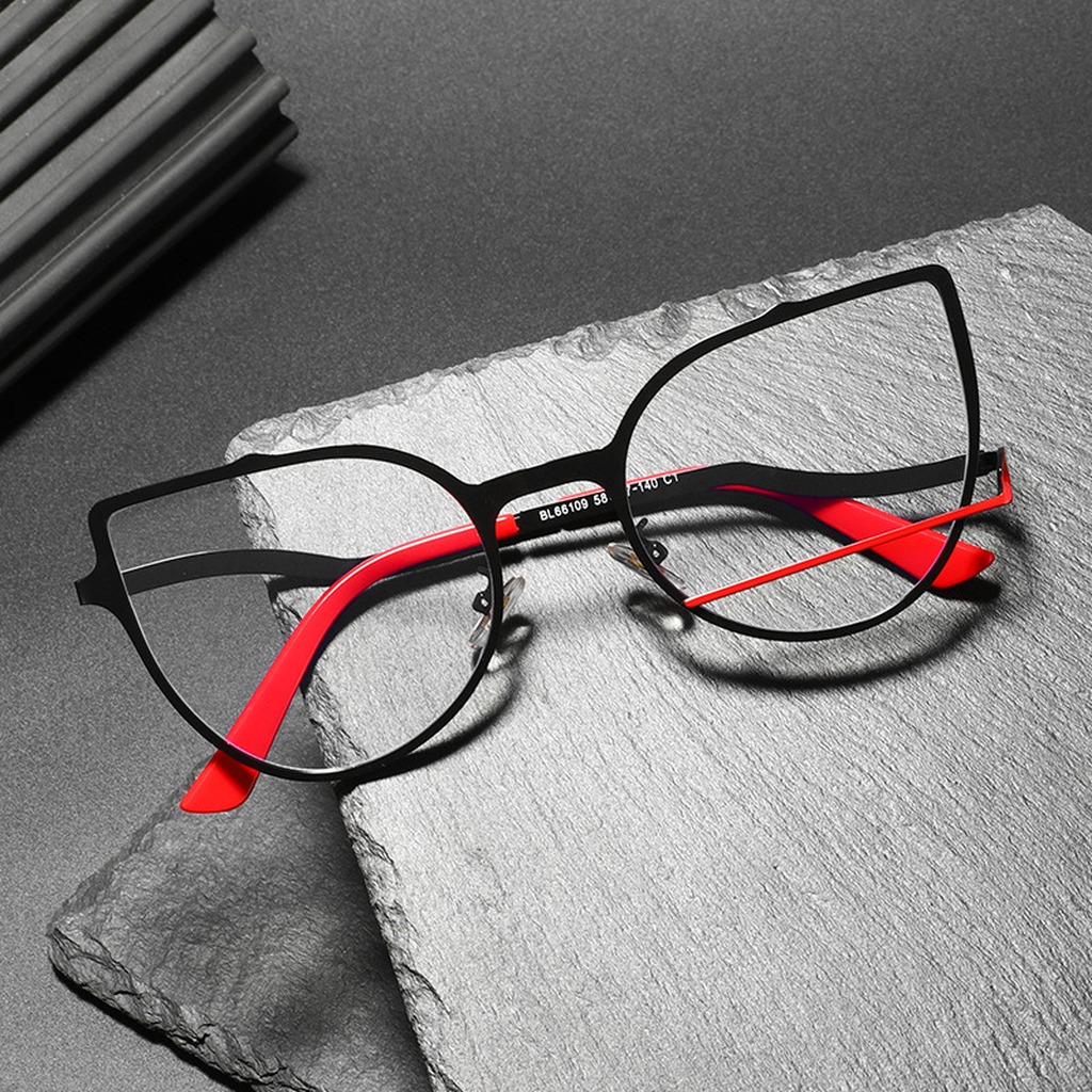 Anti Blue Light Glasses Metal  - Women'S Fashion Glasses Non Prescription recension och pris