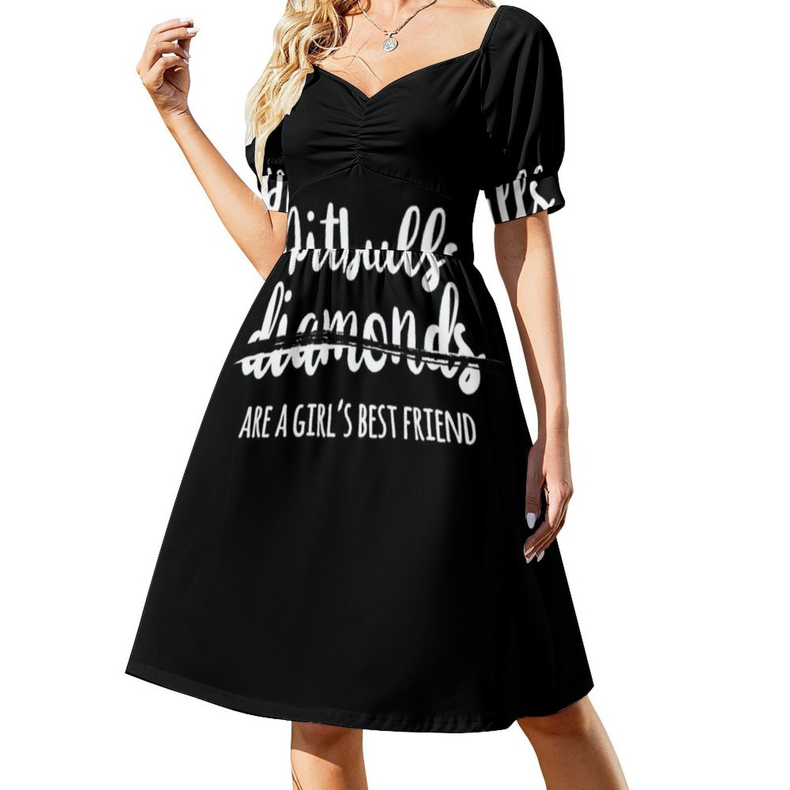 Pitbulls Are A Girl'S Best Fri - Smocked Dress Women recension och pris