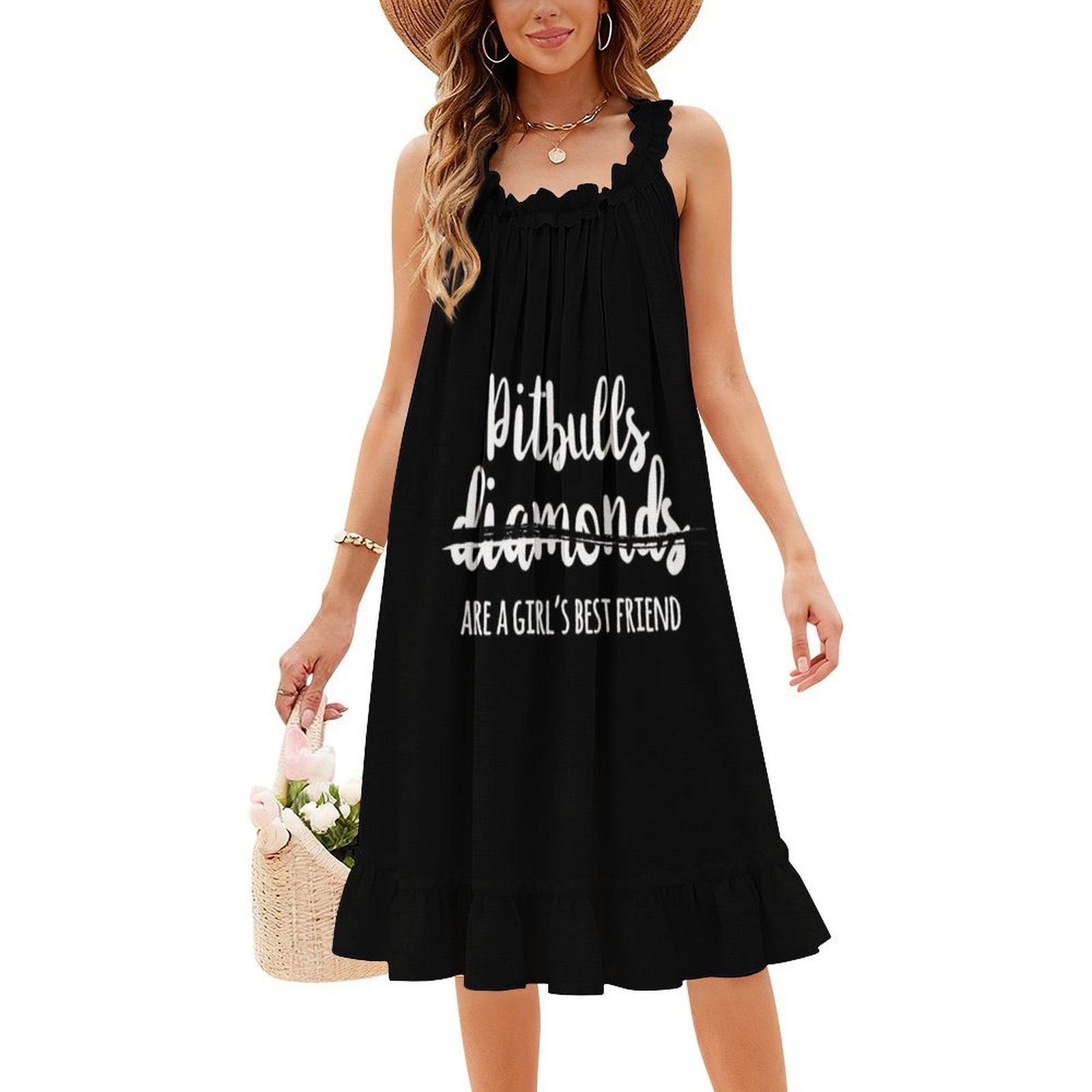 Pitbulls Are A Girl'S Best Fri - Smocked Dress Women recension och pris