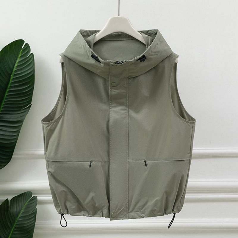 Womens Light Gray Hooded Sleev - Women'S Fashion Utility Vest recension och pris