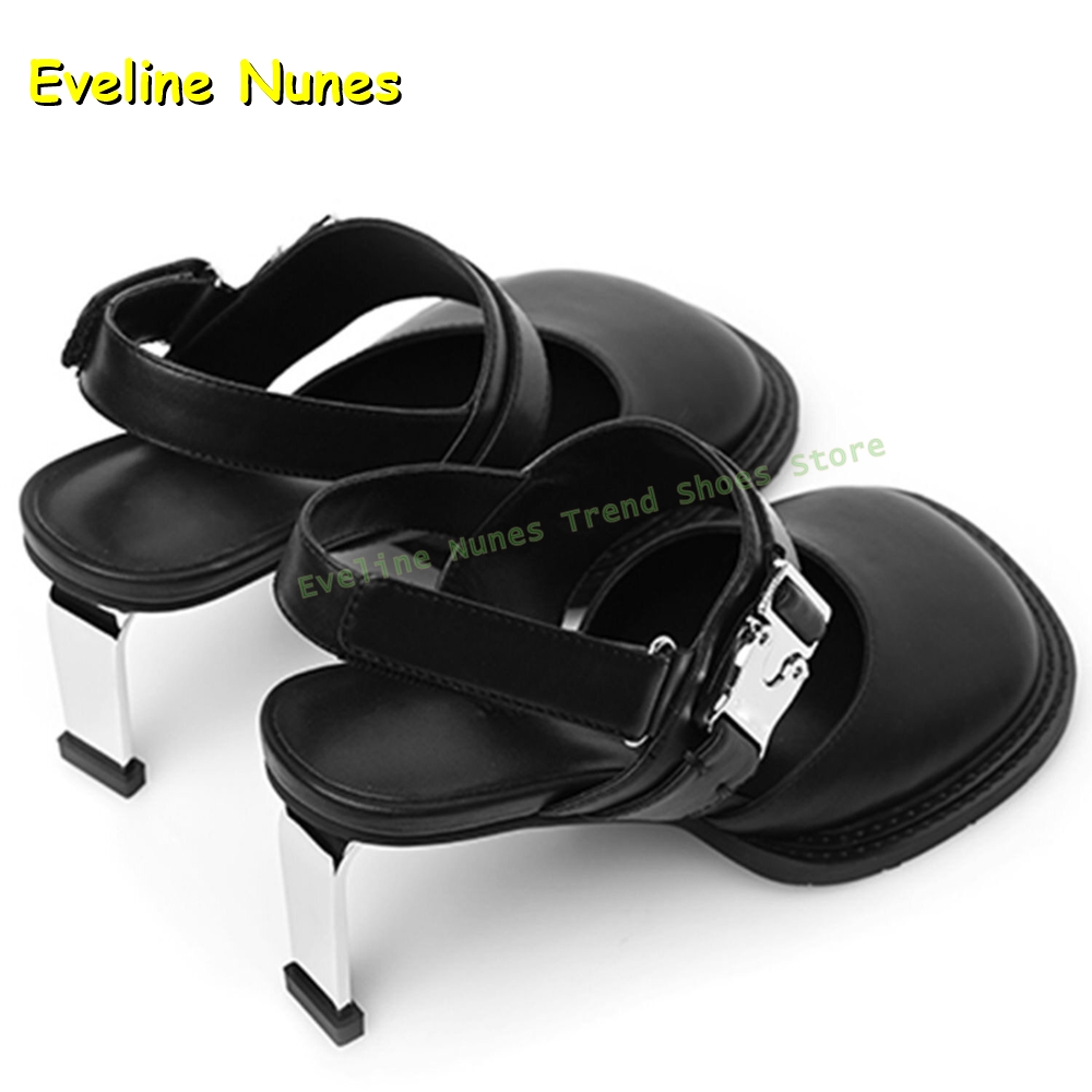 Women's Black Square Toe Buckl - Women'S Fashion Sandals recension och pris