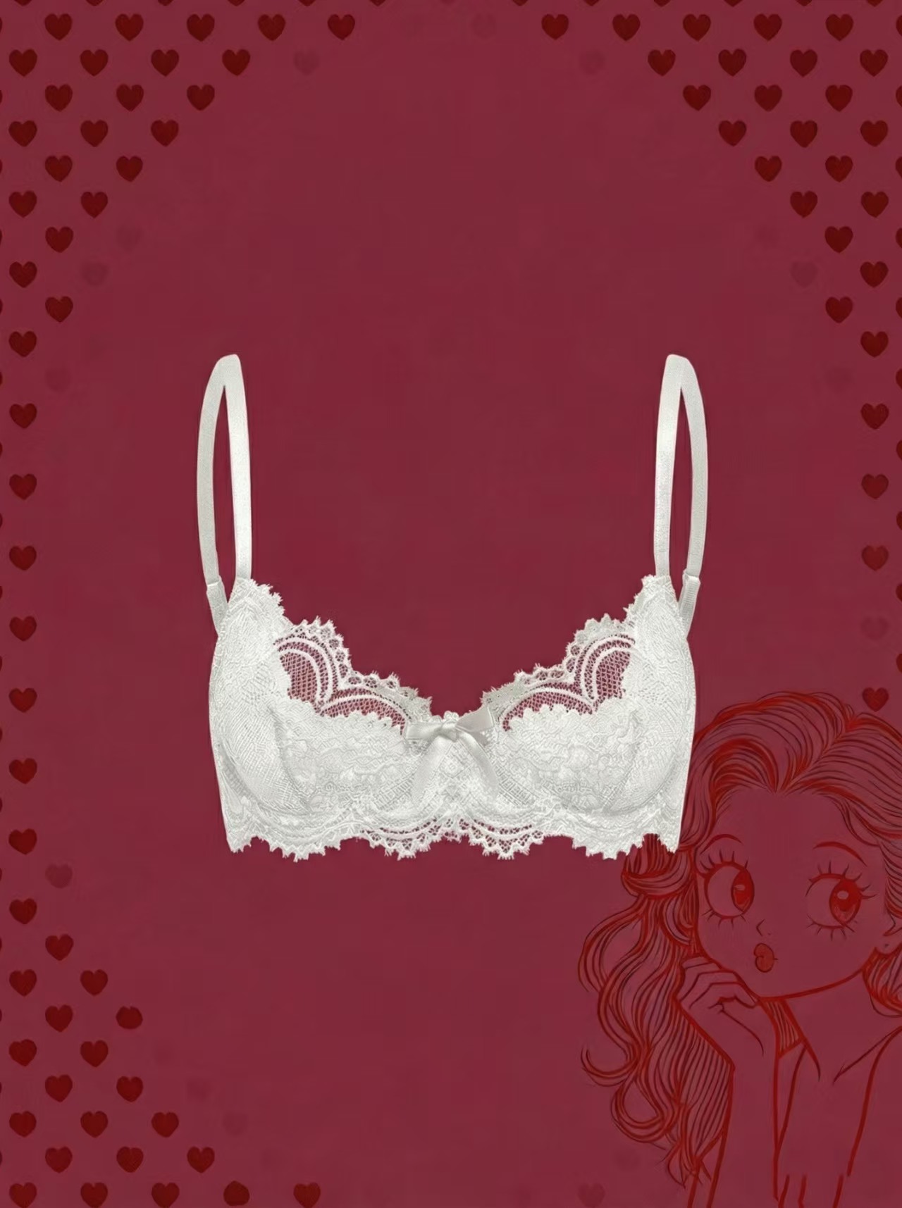 plus size women's bra sexy lac - Women'S Fashion Underwear recension och pris