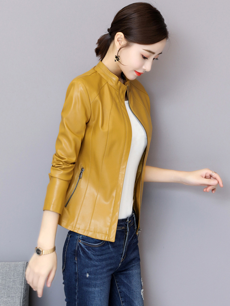 New Women Leather Jacket Autum - Women'S Fashion Leather Jacket recension och pris