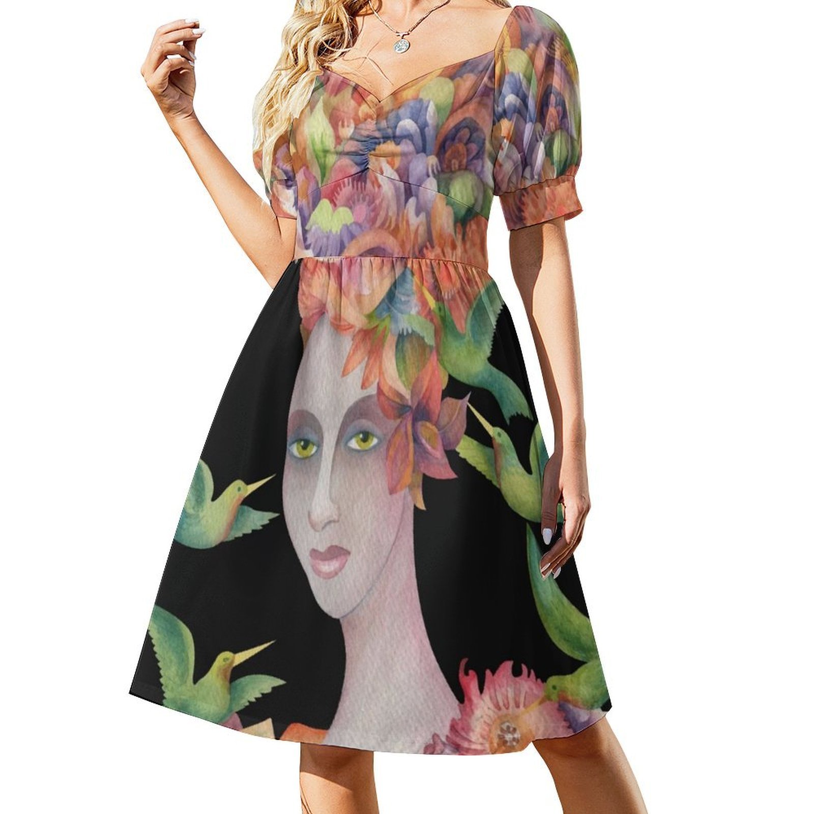 Who'S That Girl ? #4 Floral Sm - Smocked Dress Women recension och pris