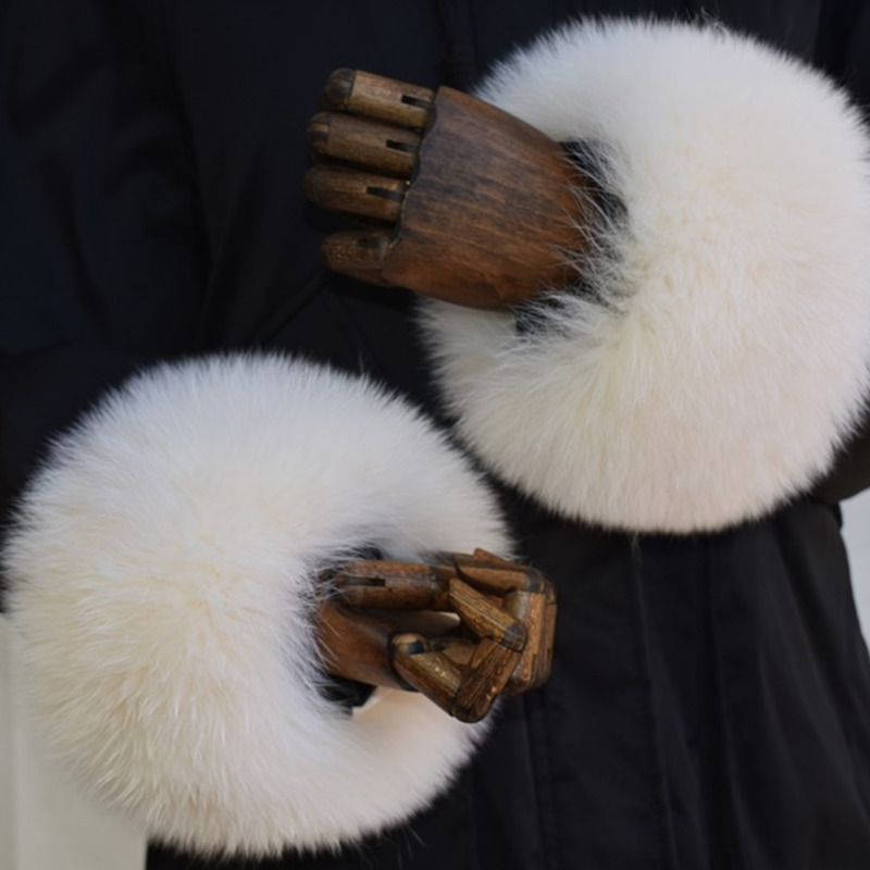 Fox Fur Cuffs For Women Whole  - Women'S Fashion Leather Jacket recension och pris