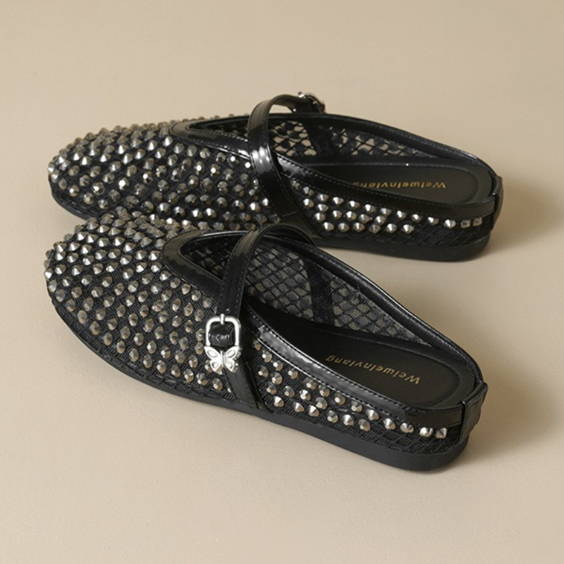 Mesh Rhinestone Brand Slippers - Women'S Fashion Sandals recension och pris