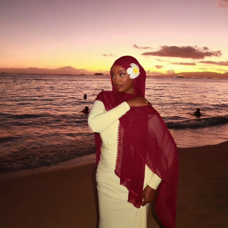 Chiffon Muslim Hijab Delicate  - Women Fashion Wear recension och pris
