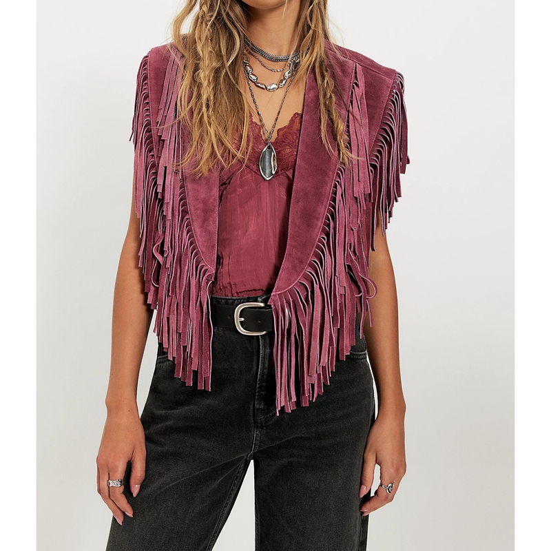 Women's Y2k Vintage Suede Vest - Women'S Fashion Of The 70S recension och pris