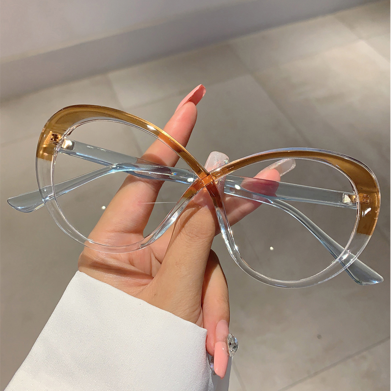 KAMMPT Oversized Oval Eyeglass - Women'S Fashion Glasses Non Prescription recension och pris