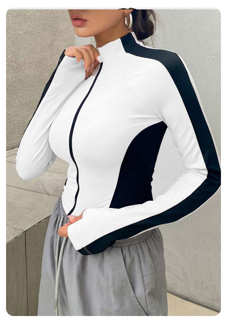 Yoga Clothes Stand Up Collar J - Women'S Fashion Tops recension och pris