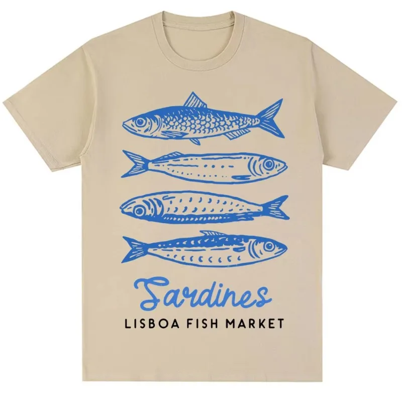 Funny Fish Market Print T-shir - Women'S Fashion Market Size recension och pris