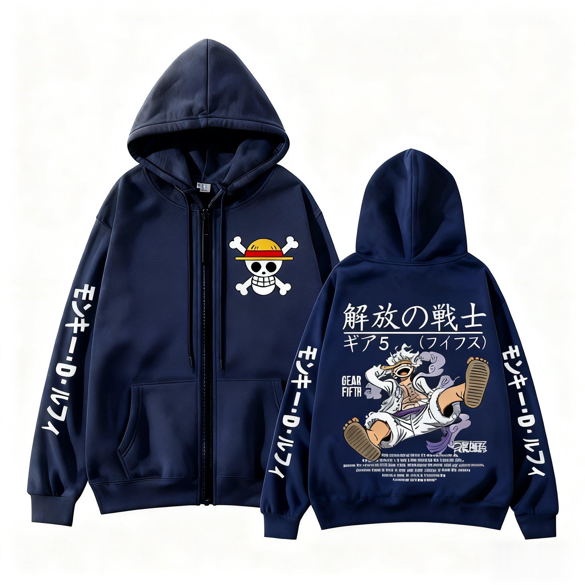 Monkey D Luffy Gear 5 One Piec - Women'S Fashion Zip Hoodie recension och pris