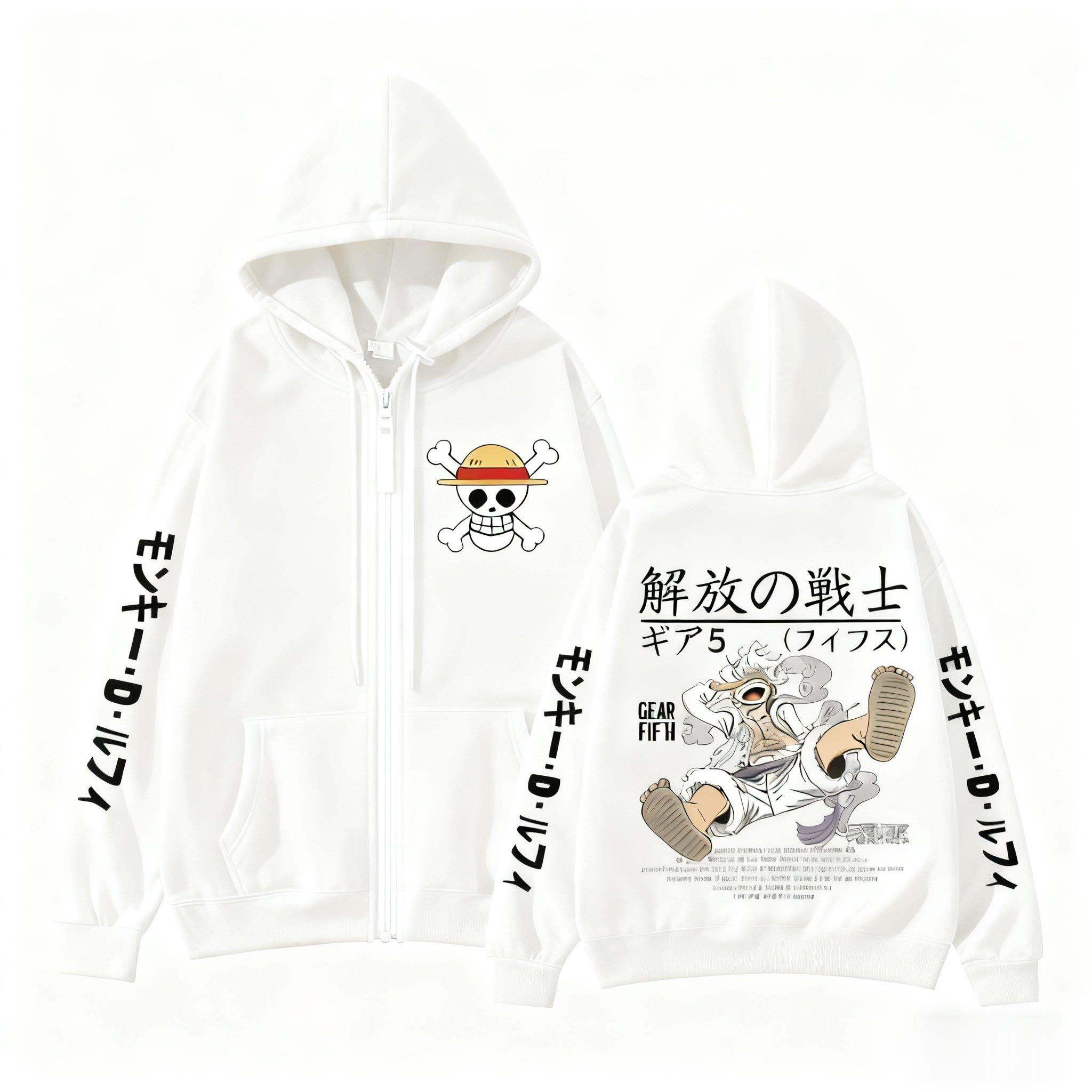 Monkey D Luffy Gear 5 One Piec - Women'S Fashion Zip Hoodie recension och pris