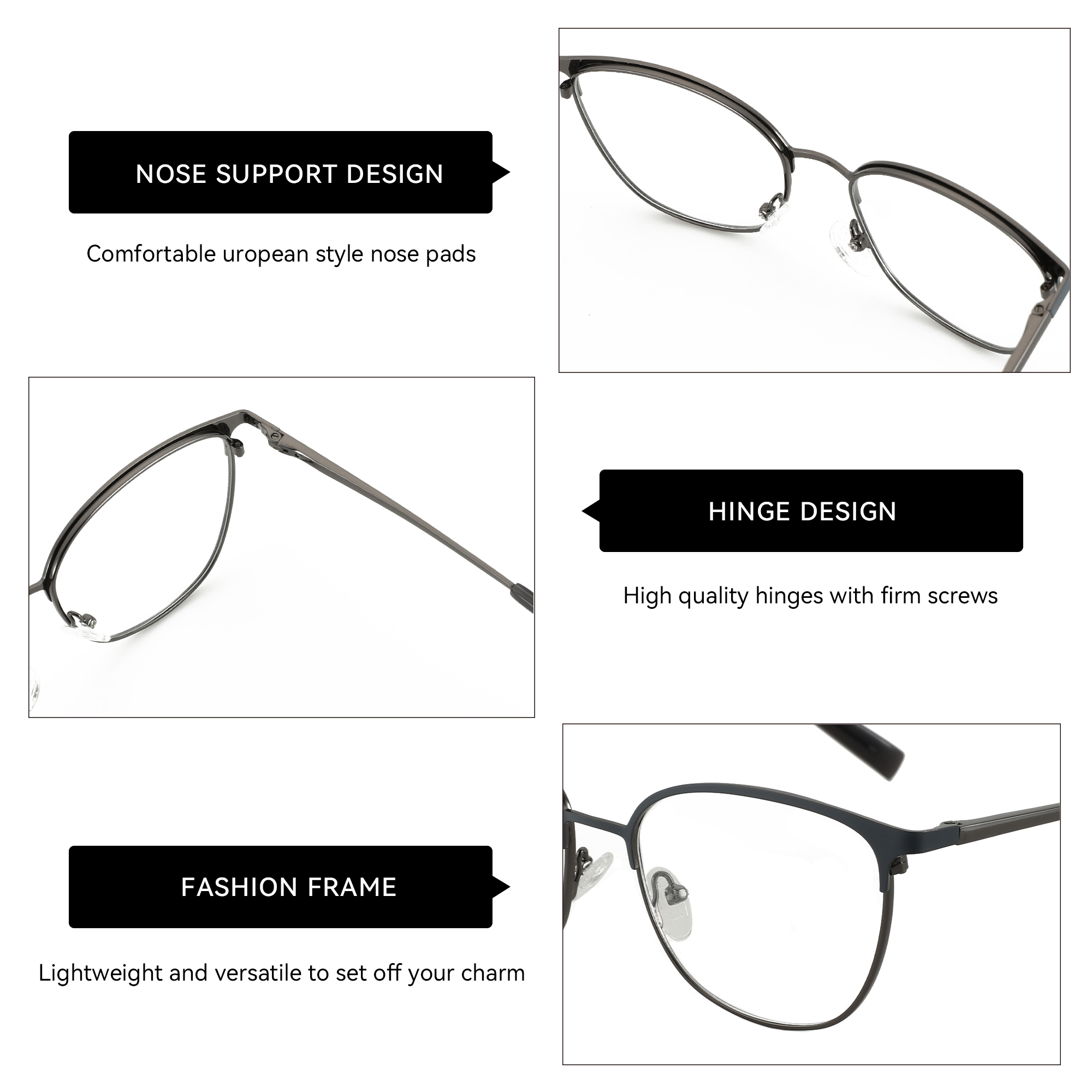 ZENOTTIC Fashion Square Optica - Women'S Fashion Glasses Non Prescription recension och pris