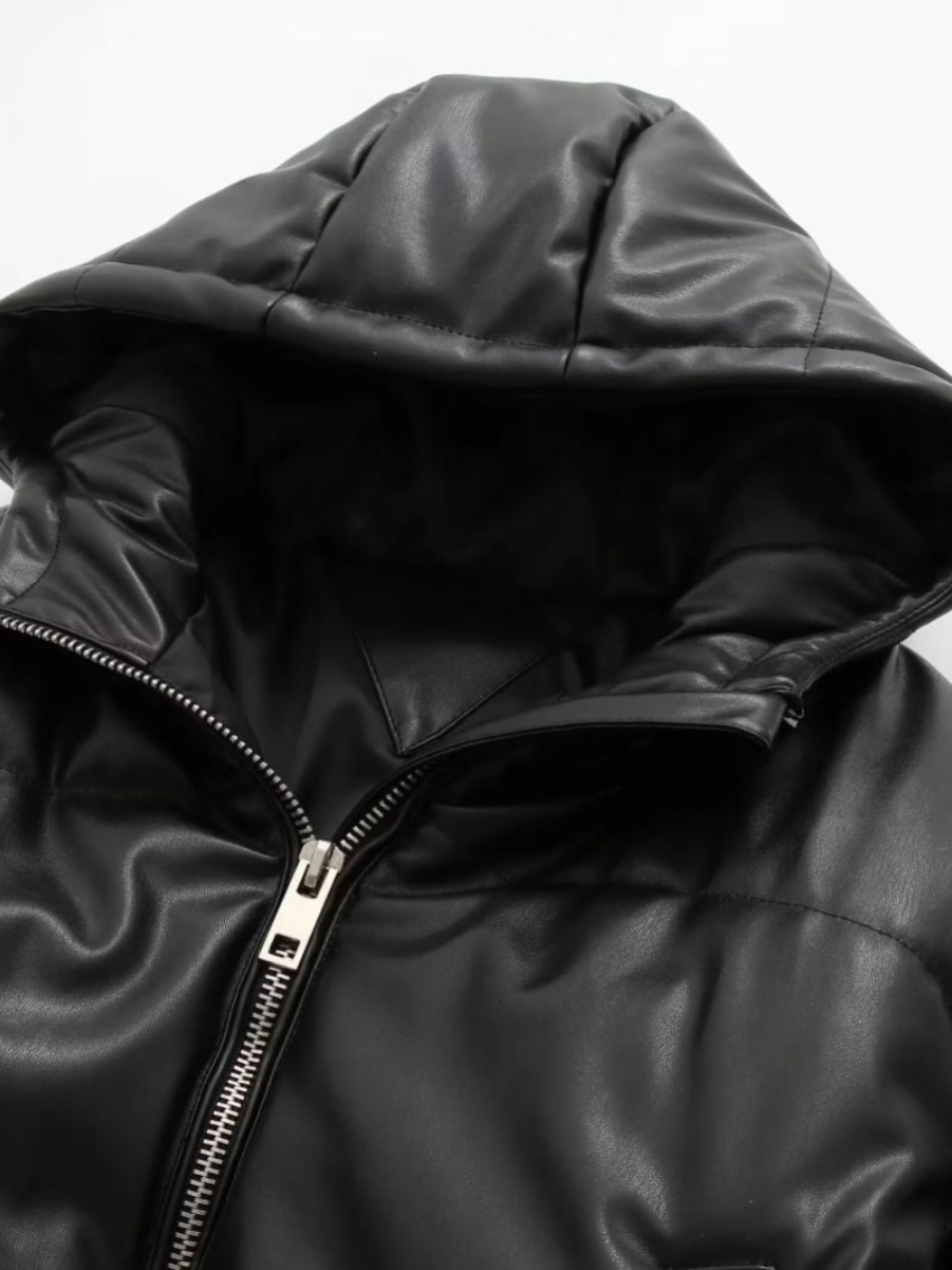 Loose Casual PU Leather Jacket - Women'S Fashion Leather Jacket recension och pris