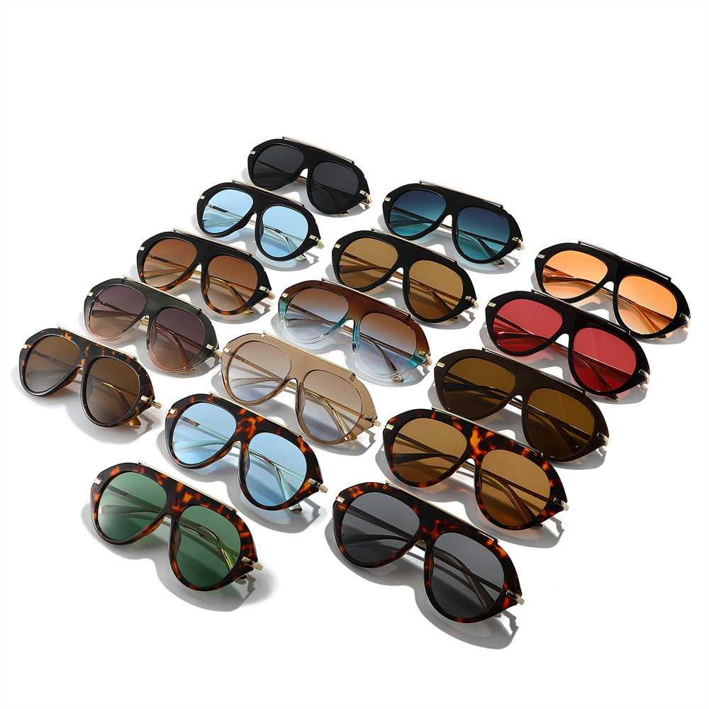 New Oversized Pilot Sunglasses - Women'S Fashion Of The 70S recension och pris
