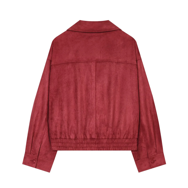 Woman 2026 New Style Suede-lik - Women'S Fashion Leather Jacket recension och pris