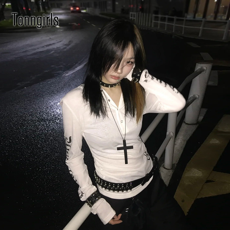Tonngirls Y2k Vintage T Shirt  - Women'S Fashion Zip Hoodie recension och pris