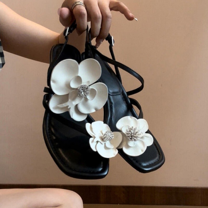 Wonen  Flower Clip Toe High Sa - Floral Summer Dress recension och pris