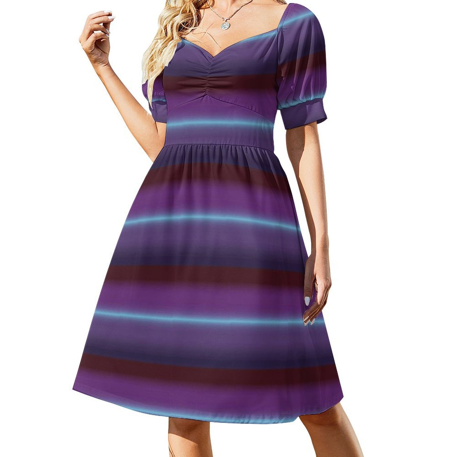 Gradient Floral Smock Dress Fo - Smocked Dress Women recension och pris