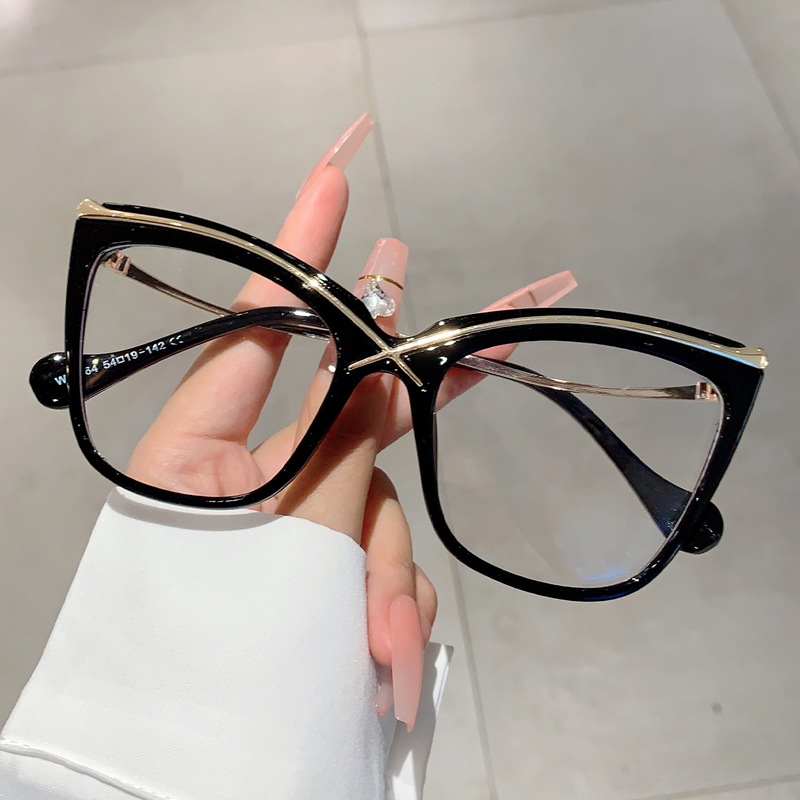 KAMMPT Oversized Cat Eye Eyegl - Women'S Fashion Glasses Non Prescription recension och pris