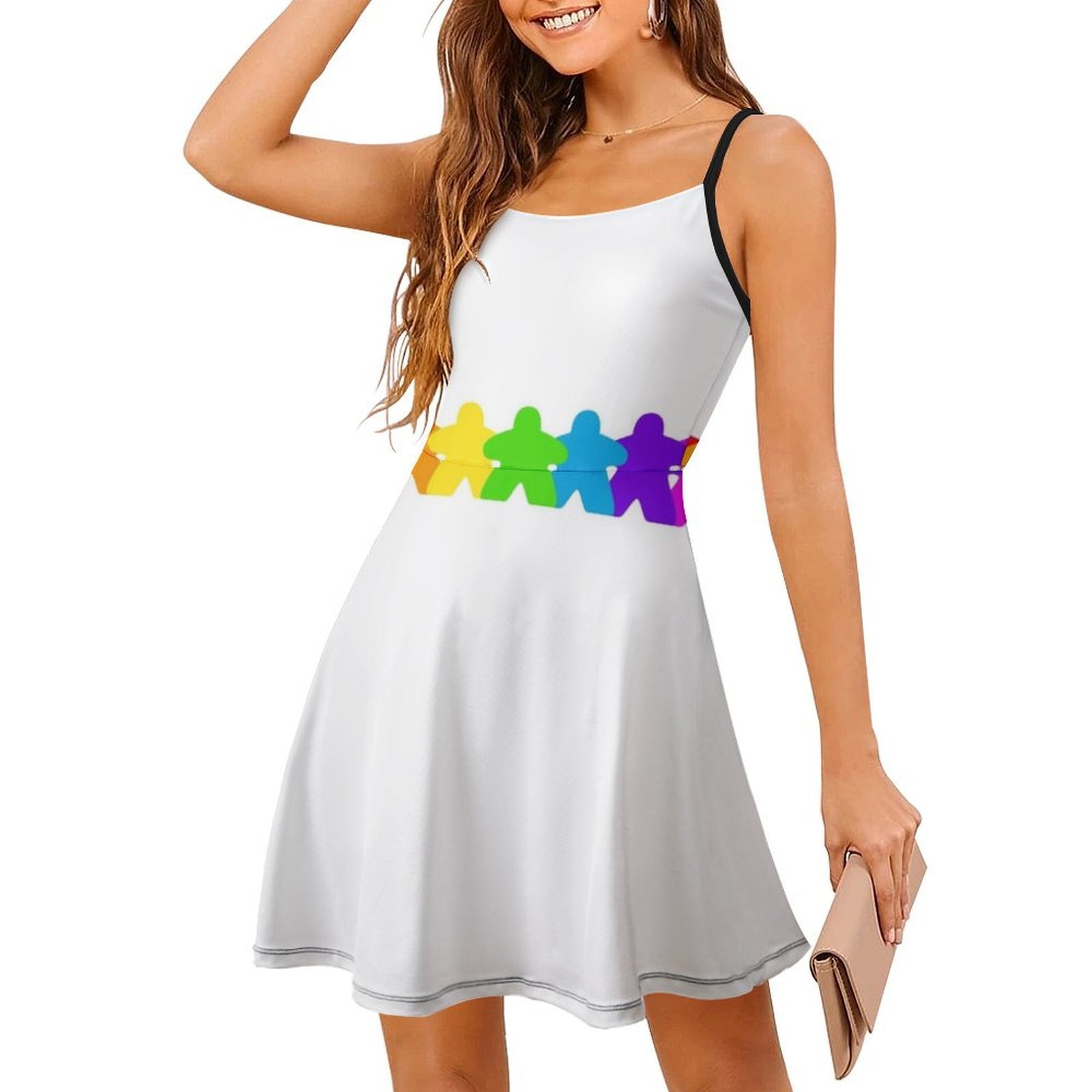 All The Colors Of The Meeples- - Smocked Dress Women recension och pris