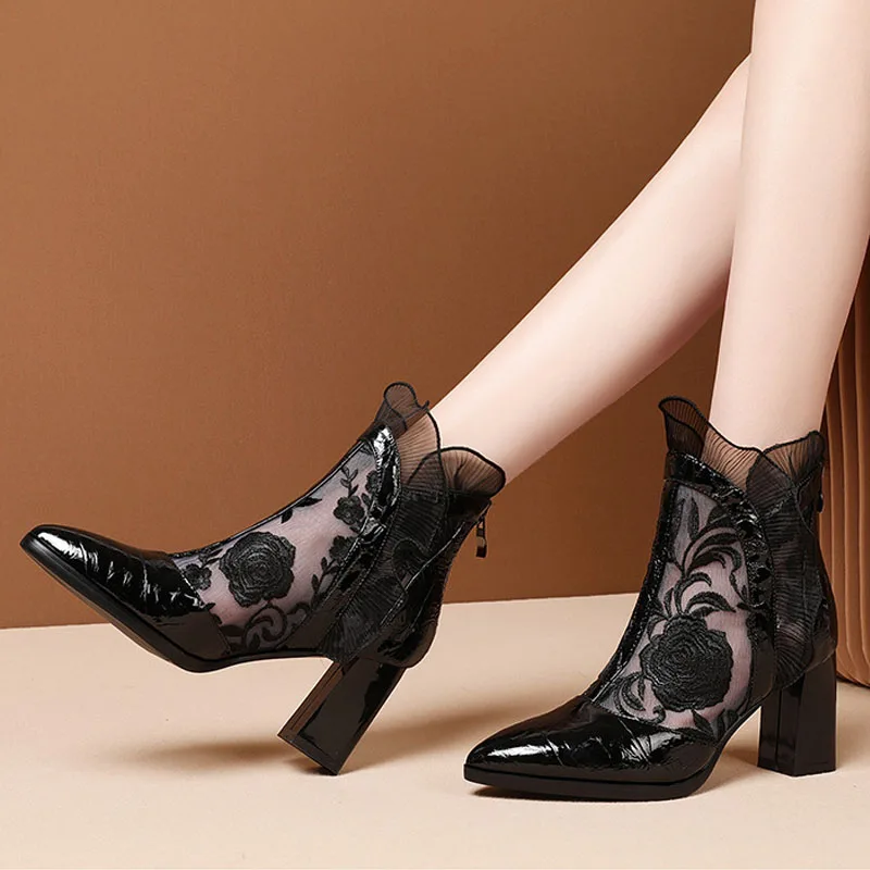 High Heels Women Sexy Embroide - Floral Summer Dress recension och pris