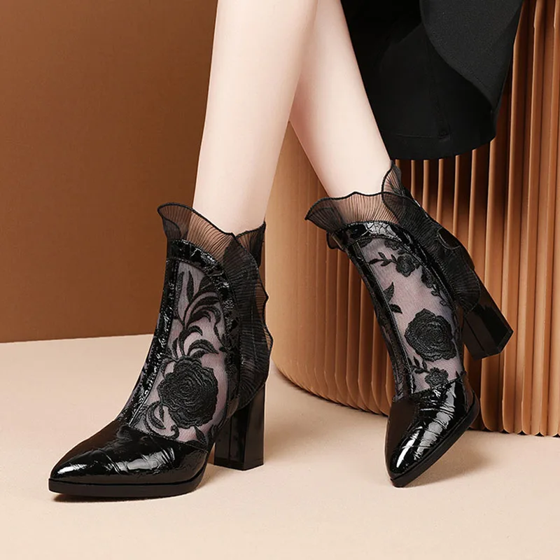 High Heels Women Sexy Embroide - Floral Summer Dress recension och pris