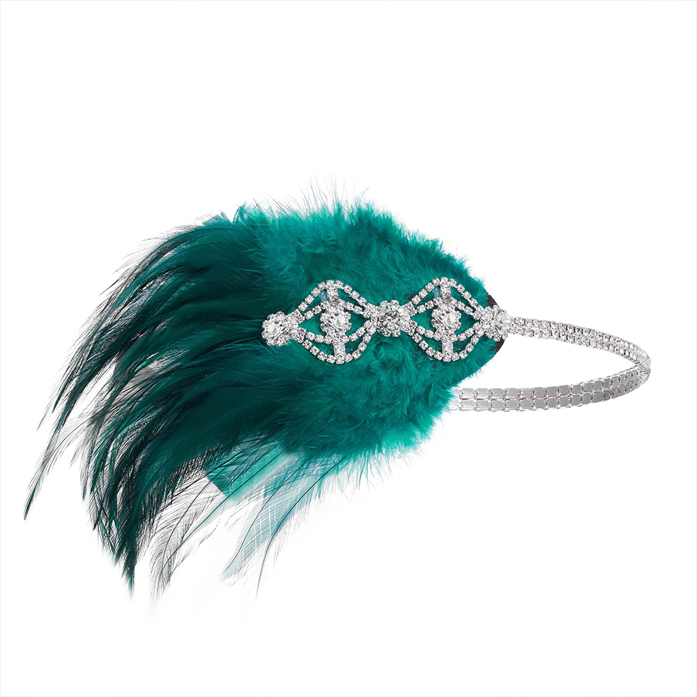 Stonefans Green Flapper Headba - Women'S Fashion Of The 1920S recension och pris