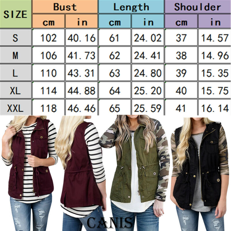 Fashion Women Vest Olive Cargo - Women'S Fashion Utility Vest recension och pris
