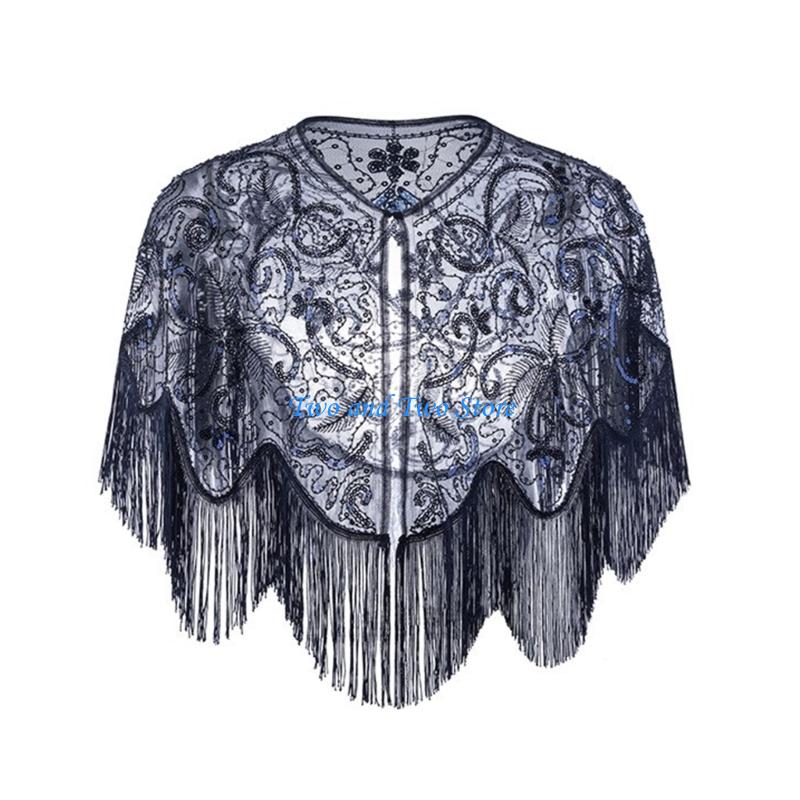 HX6F Sparkling Sequined Capele - Women'S Fashion Of The 1920S recension och pris