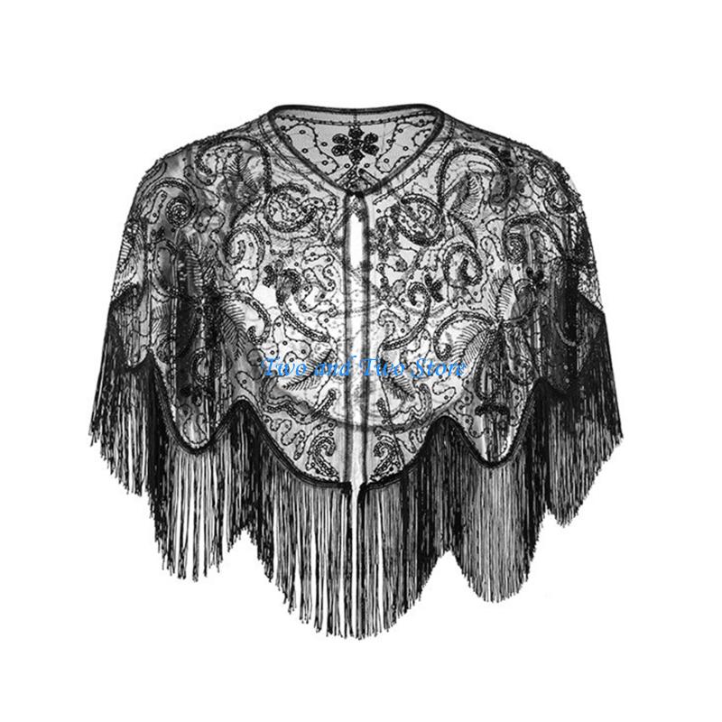 HX6F Sparkling Sequined Capele - Women'S Fashion Of The 1920S recension och pris