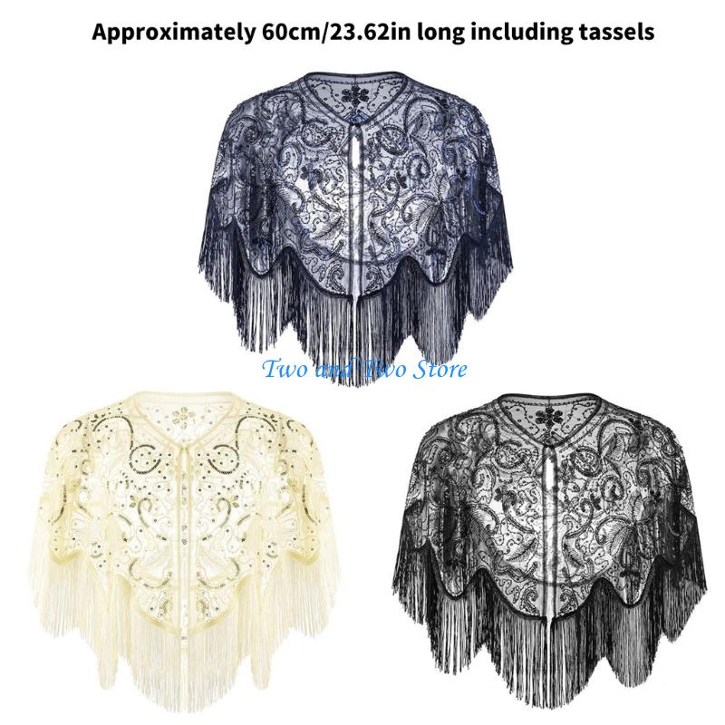 HX6F Sparkling Sequined Capele - Women'S Fashion Of The 1920S recension och pris